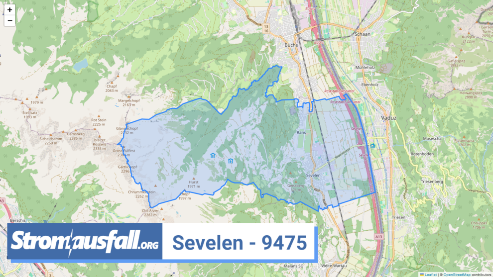 stromausfall ch ortschaft sevelen 9475