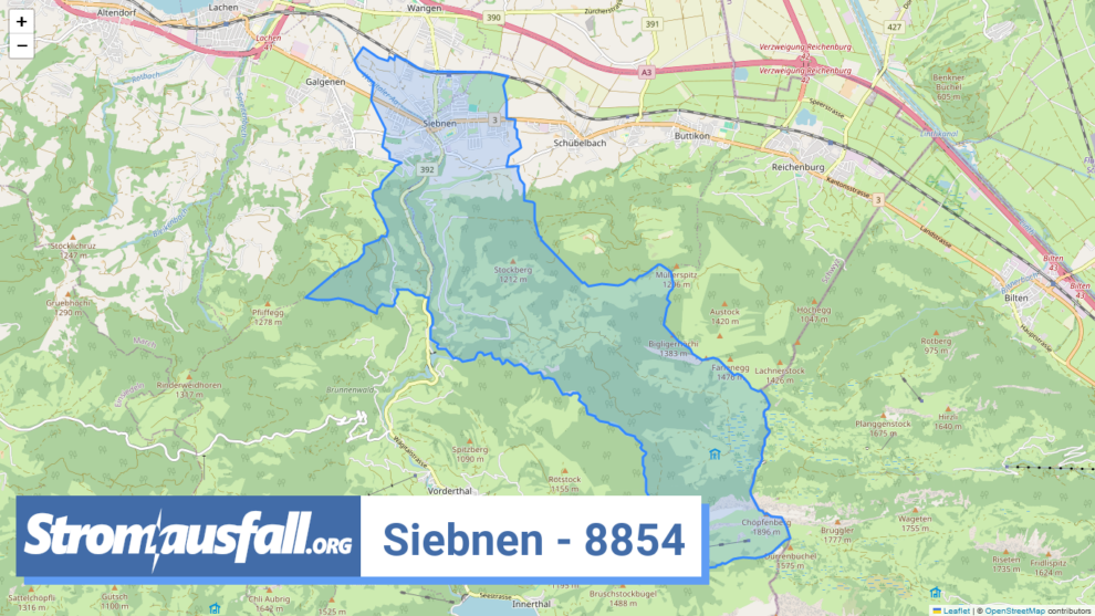 stromausfall ch ortschaft siebnen 8854