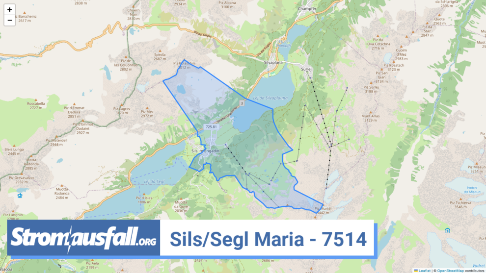 stromausfall ch ortschaft sils segl maria 7514