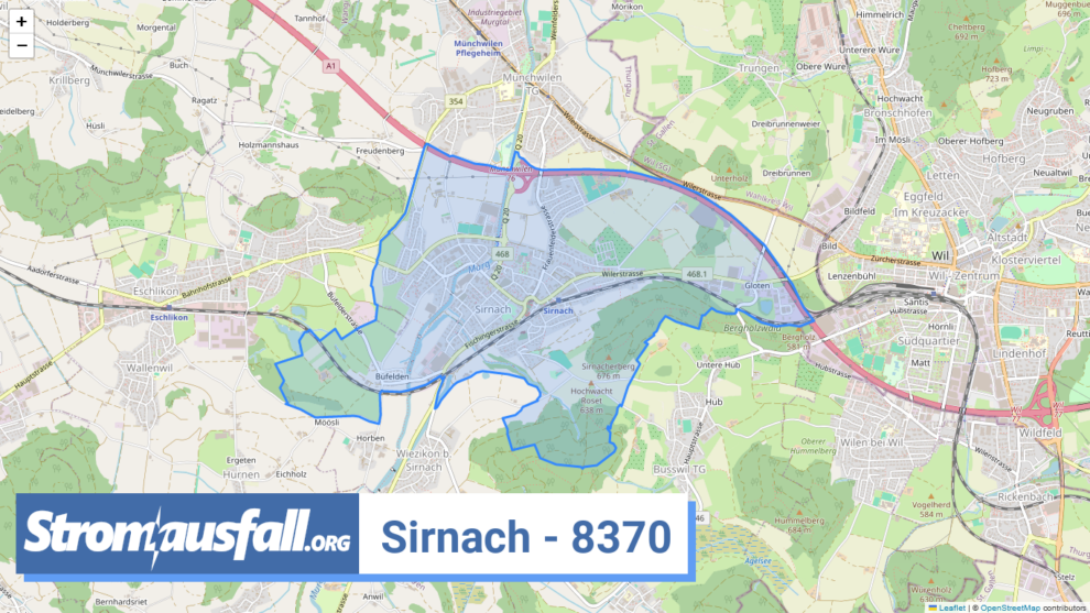 stromausfall ch ortschaft sirnach 8370