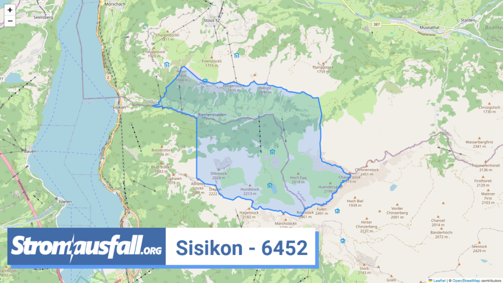 stromausfall ch ortschaft sisikon 6452