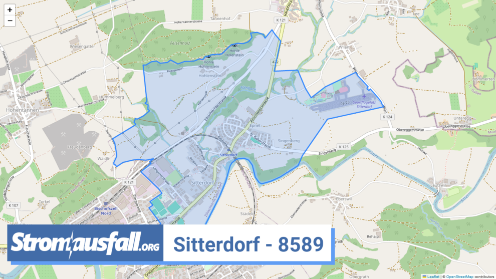 stromausfall ch ortschaft sitterdorf 8589