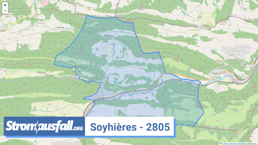 stromausfall ch ortschaft soyhieres 2805