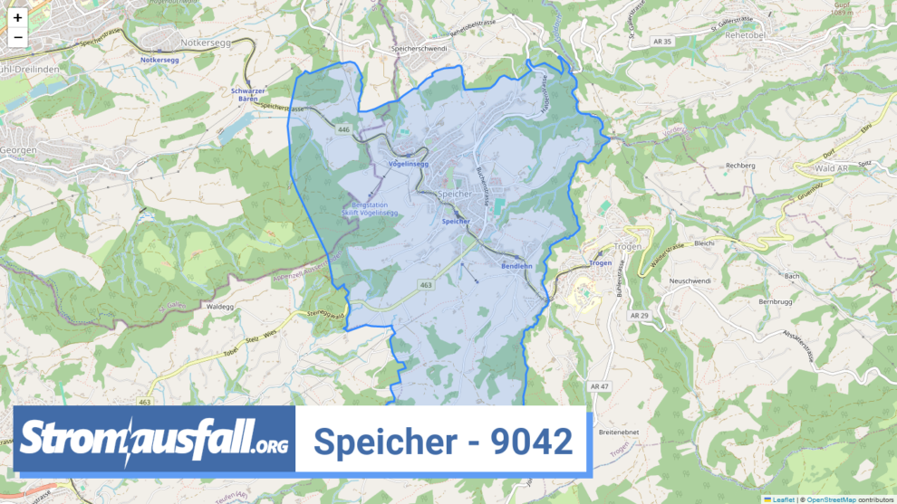 stromausfall ch ortschaft speicher 9042