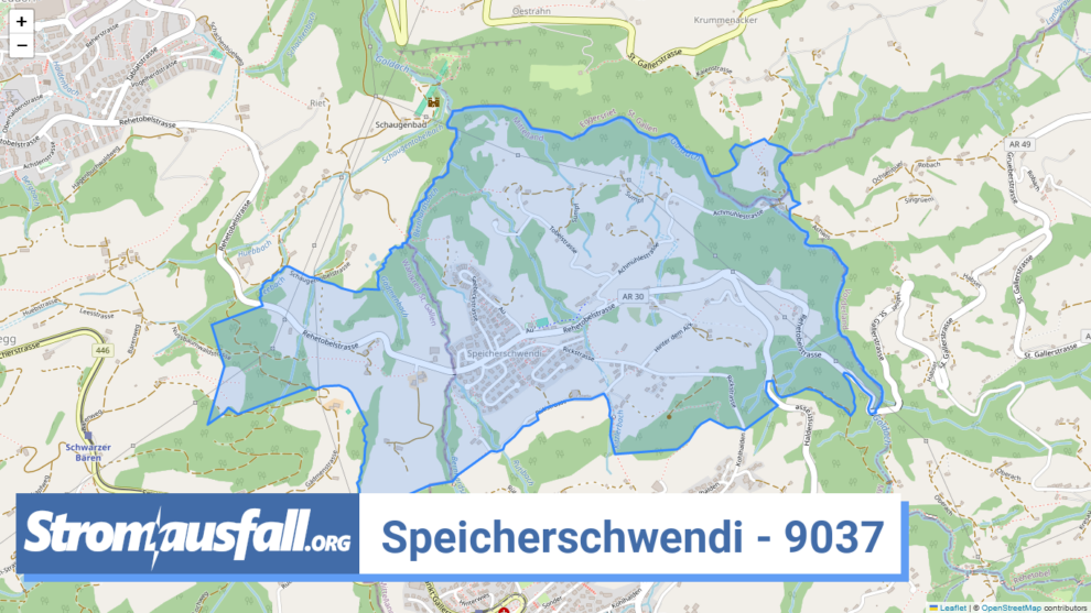 stromausfall ch ortschaft speicherschwendi 9037