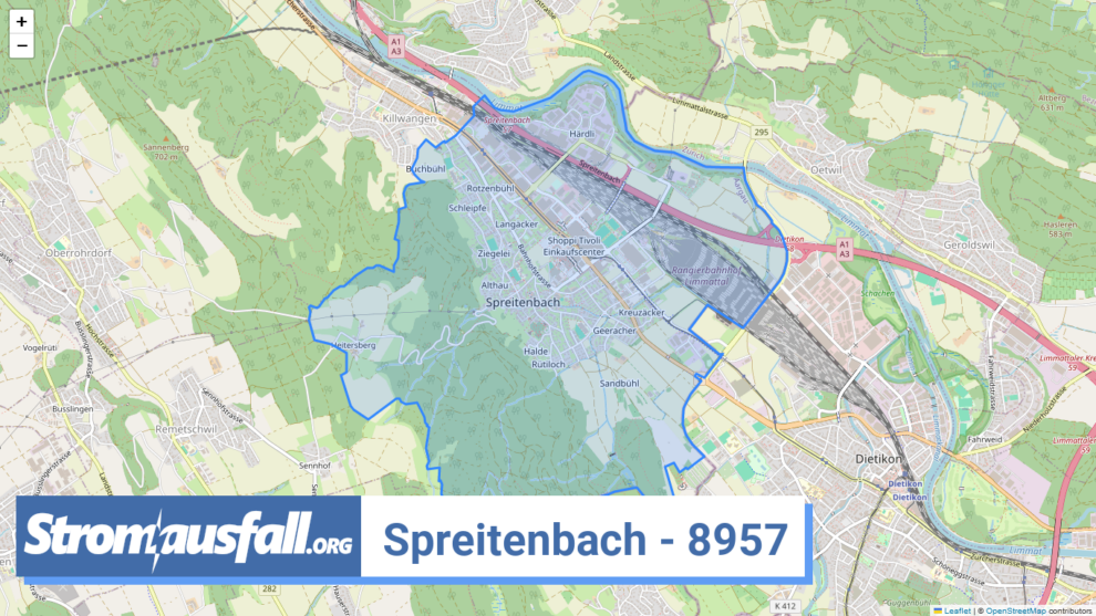 stromausfall ch ortschaft spreitenbach 8957