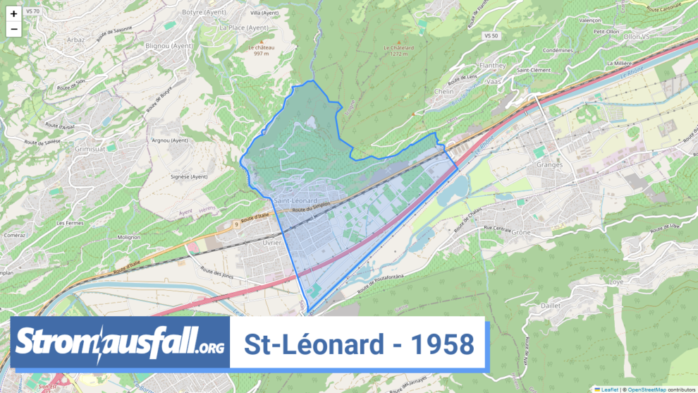 stromausfall ch ortschaft st leonard 1958