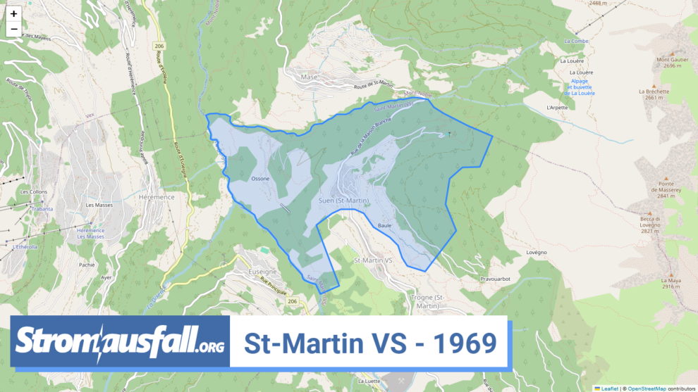 stromausfall ch ortschaft st martin vs 1969