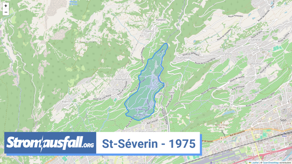 stromausfall ch ortschaft st severin 1975