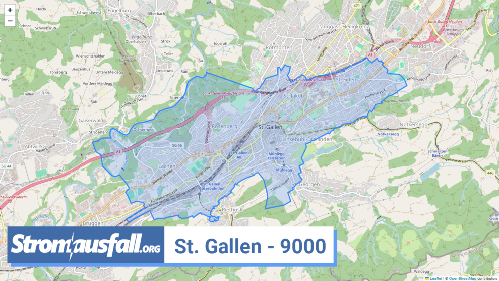 stromausfall ch ortschaft st. gallen 9000