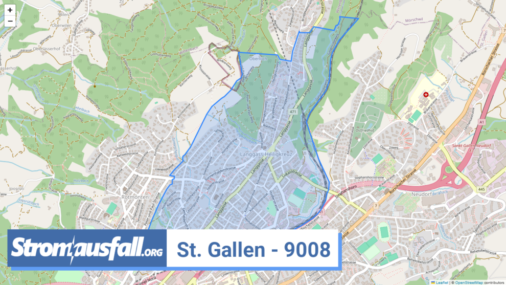 stromausfall ch ortschaft st. gallen 9008