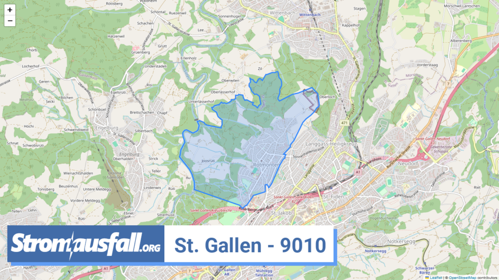 stromausfall ch ortschaft st. gallen 9010