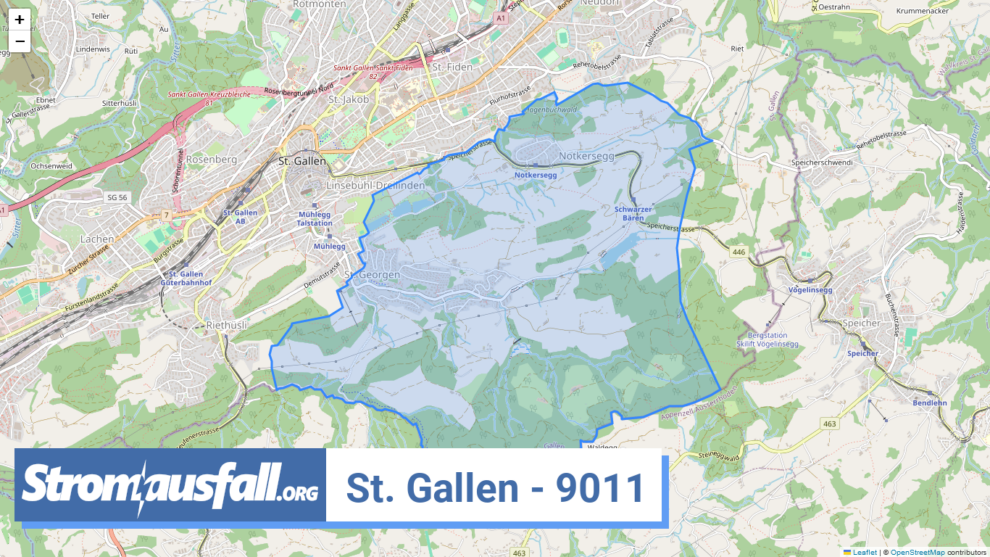 stromausfall ch ortschaft st. gallen 9011