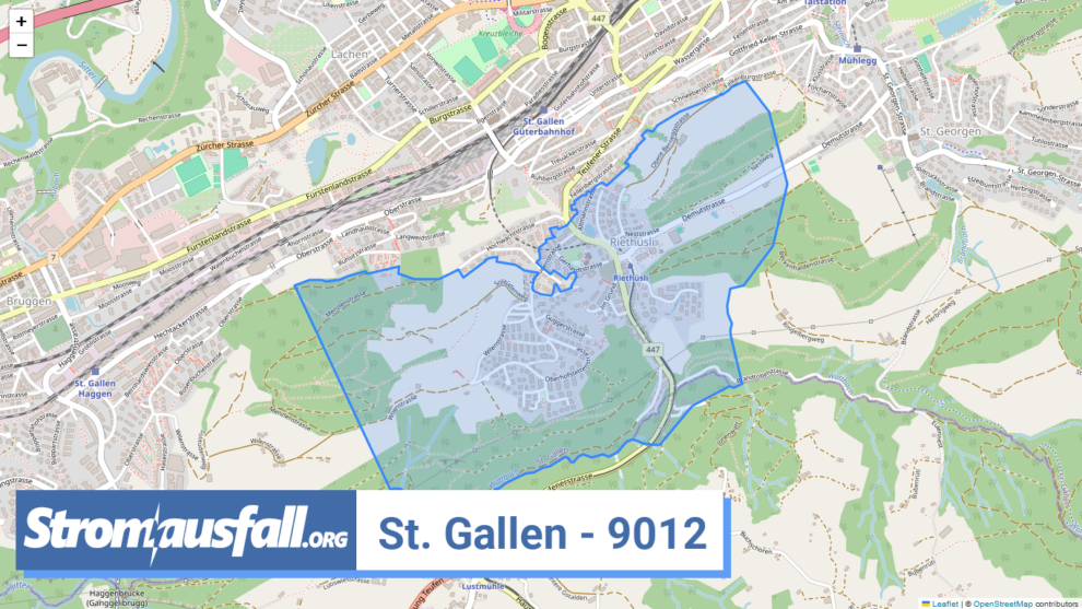 stromausfall ch ortschaft st. gallen 9012