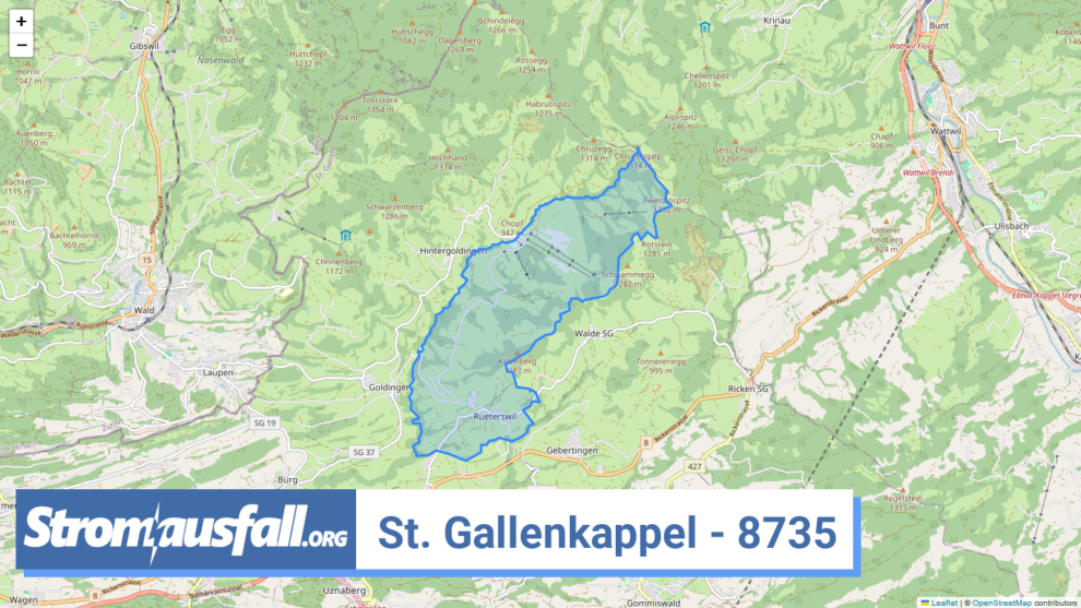 stromausfall ch ortschaft st. gallenkappel 8735