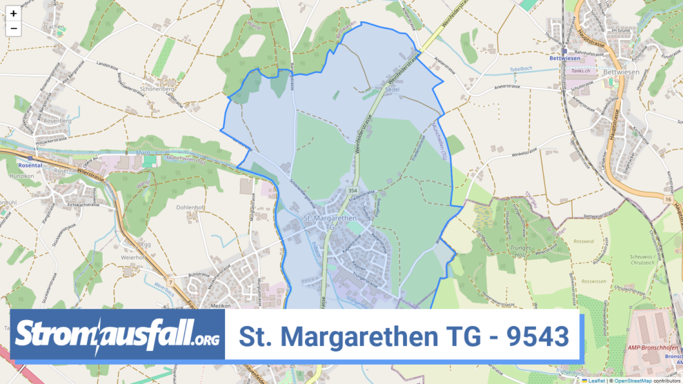 stromausfall ch ortschaft st. margarethen tg 9543