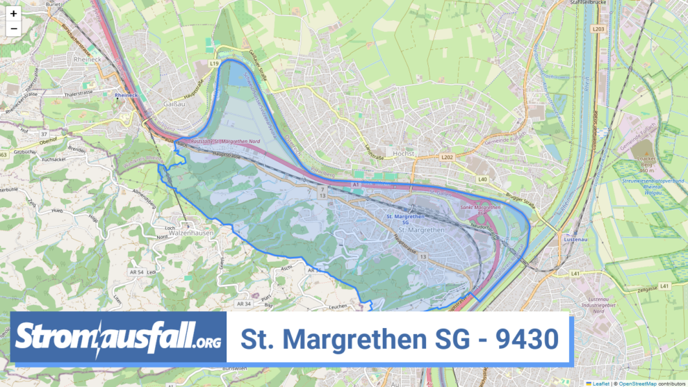 stromausfall ch ortschaft st. margrethen sg 9430