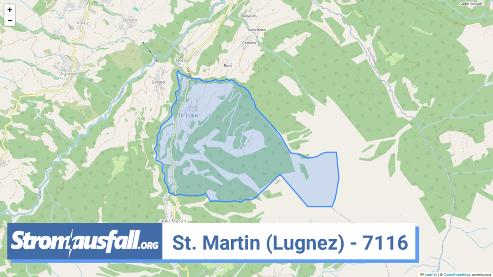 stromausfall ch ortschaft st. martin lugnez 7116