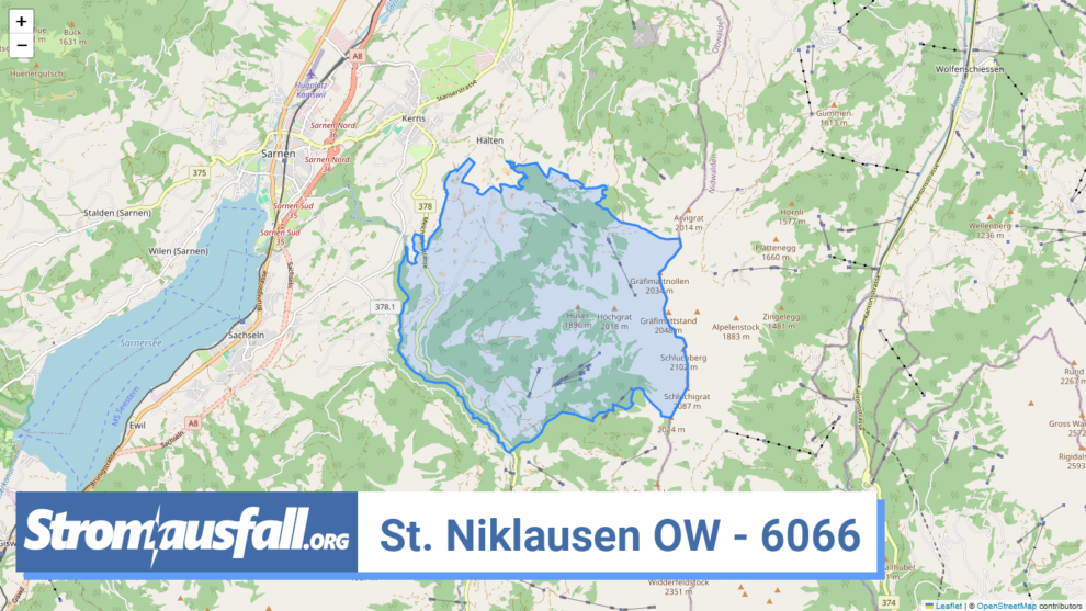 stromausfall ch ortschaft st. niklausen ow 6066