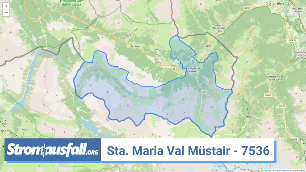 stromausfall ch ortschaft sta. maria val muestair 7536