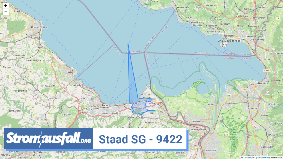 stromausfall ch ortschaft staad sg 9422