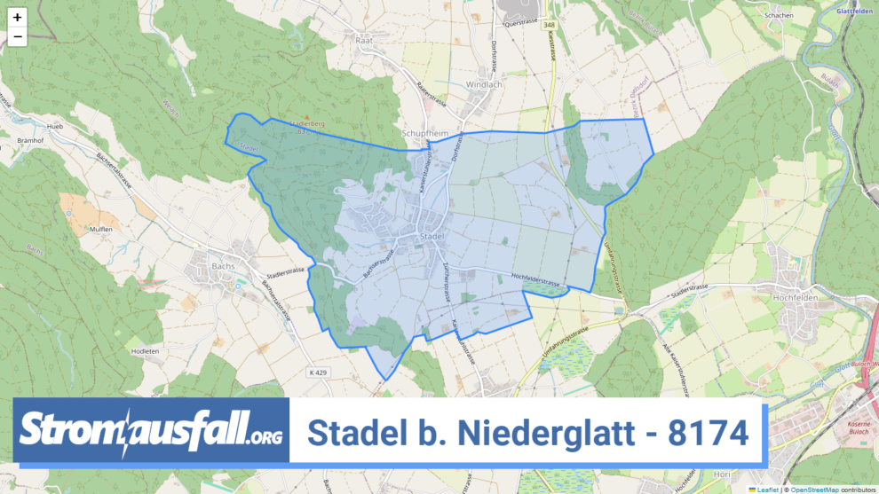 stromausfall ch ortschaft stadel b. niederglatt 8174