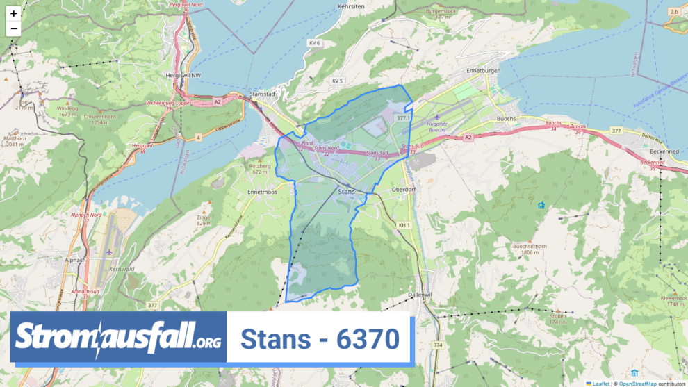 stromausfall ch ortschaft stans 6370