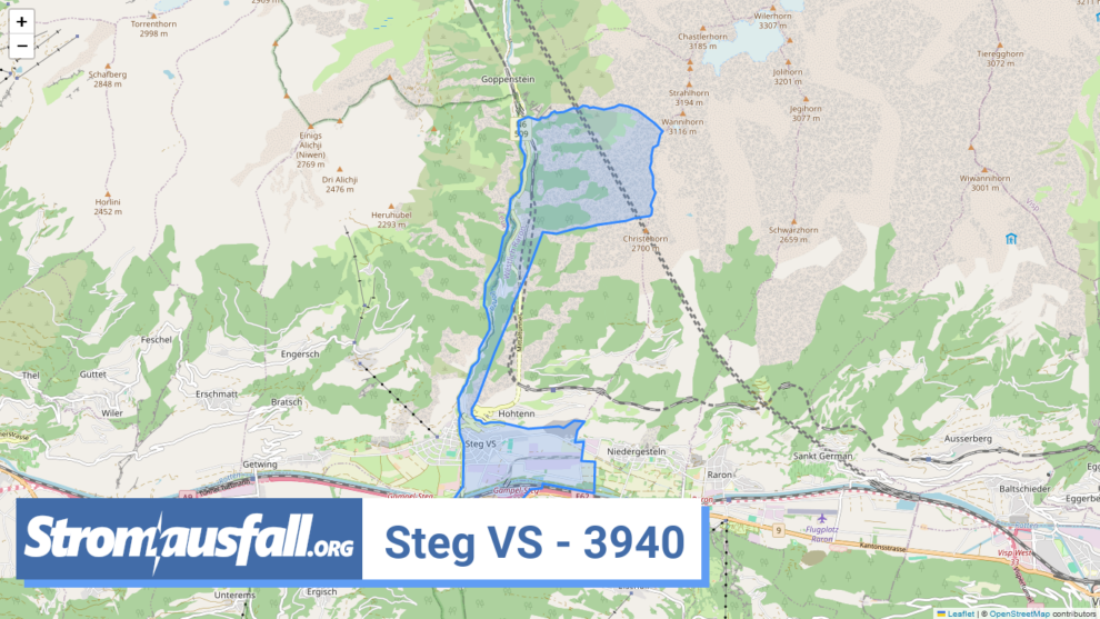 stromausfall ch ortschaft steg vs 3940