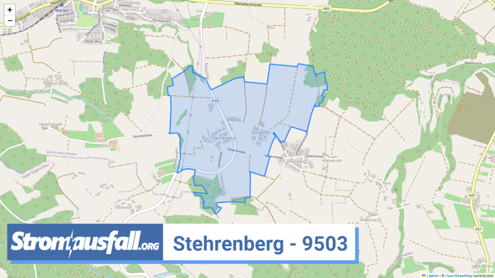 stromausfall ch ortschaft stehrenberg 9503