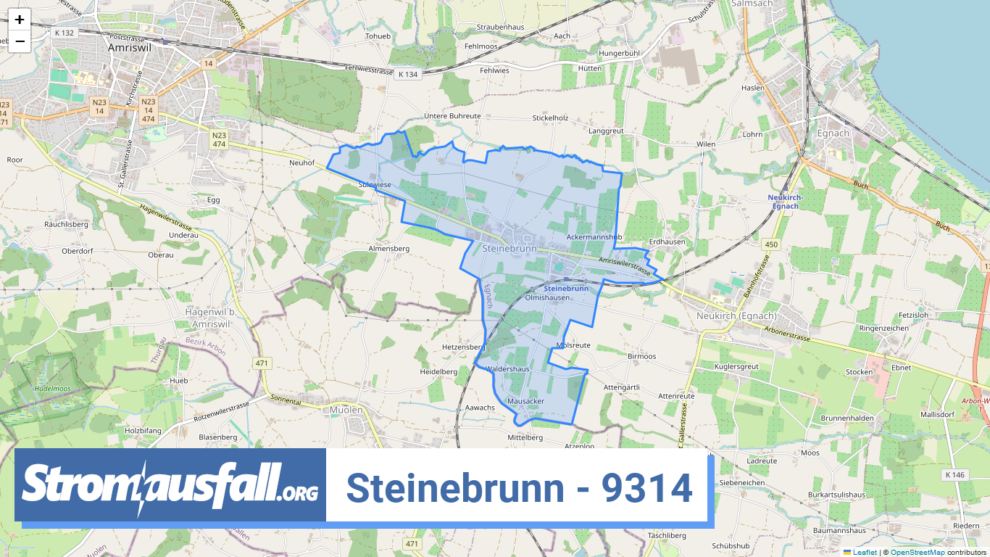 stromausfall ch ortschaft steinebrunn 9314