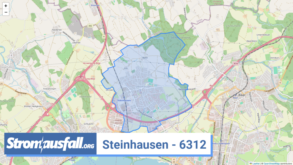 stromausfall ch ortschaft steinhausen 6312