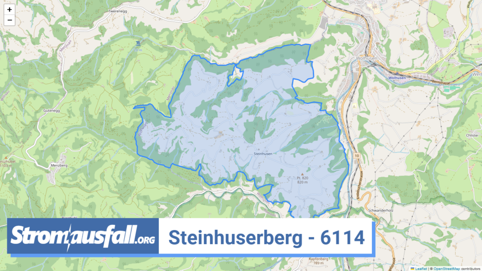 stromausfall ch ortschaft steinhuserberg 6114