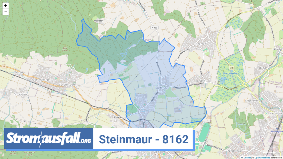 stromausfall ch ortschaft steinmaur 8162