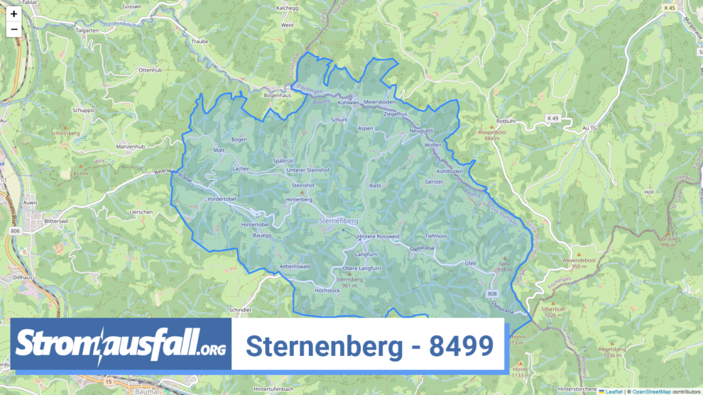 stromausfall ch ortschaft sternenberg 8499