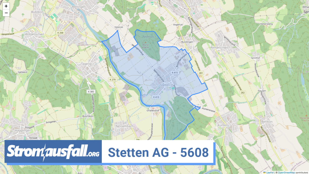 stromausfall ch ortschaft stetten ag 5608