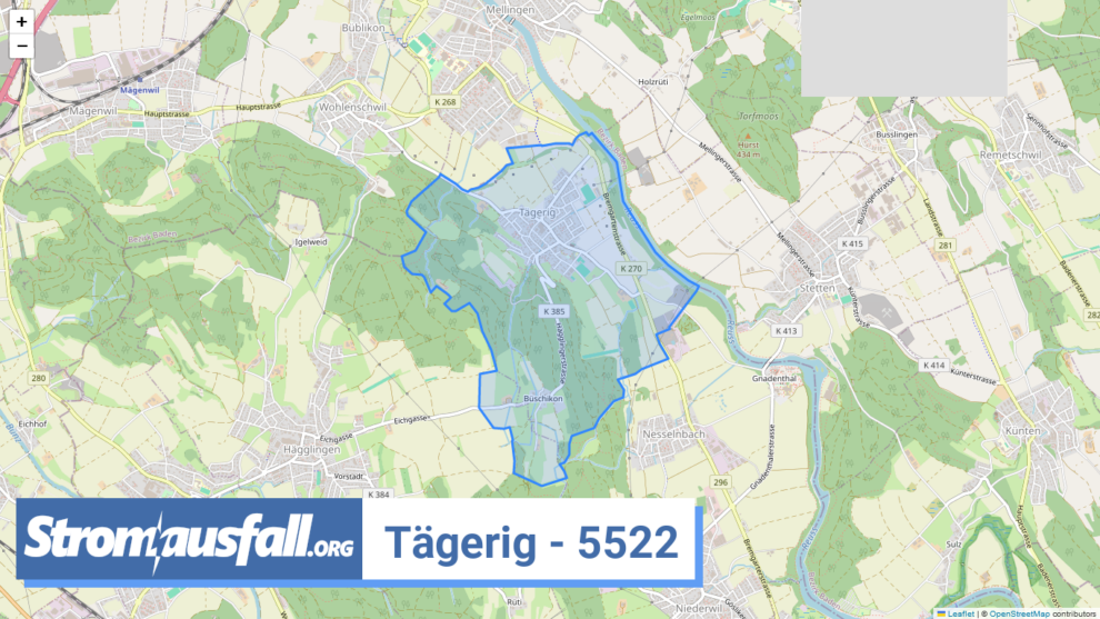 stromausfall ch ortschaft taegerig 5522