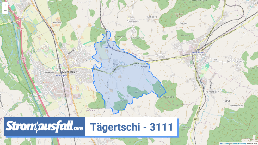 stromausfall ch ortschaft taegertschi 3111