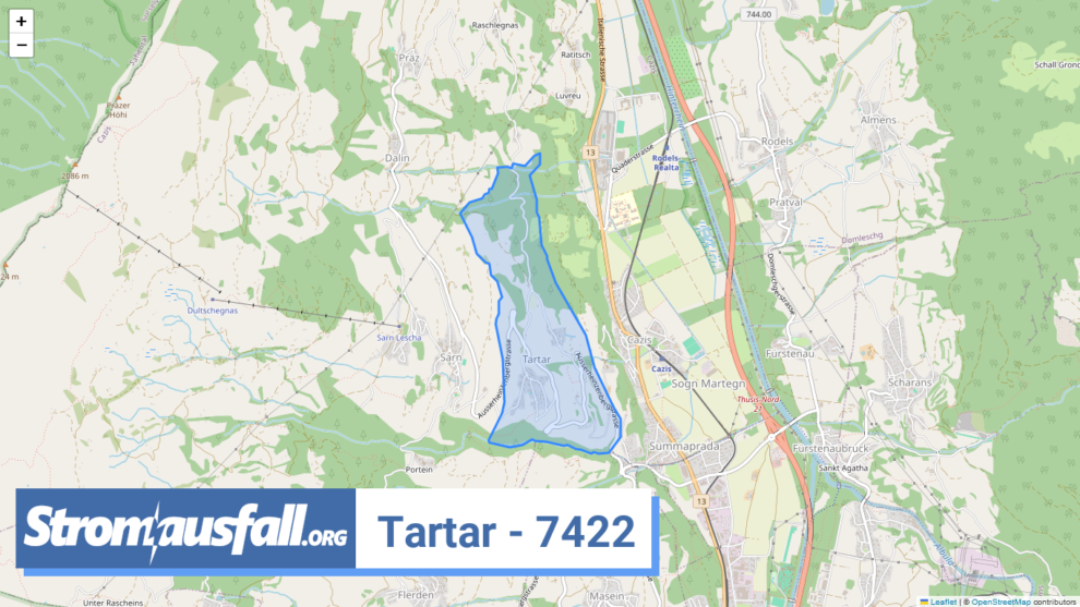 stromausfall ch ortschaft tartar 7422