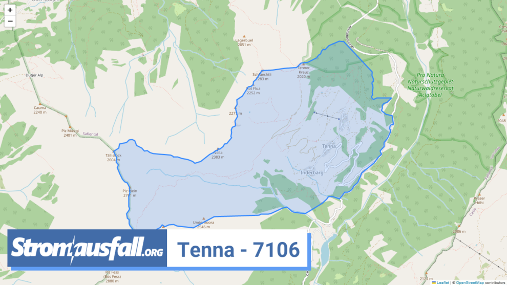 stromausfall ch ortschaft tenna 7106