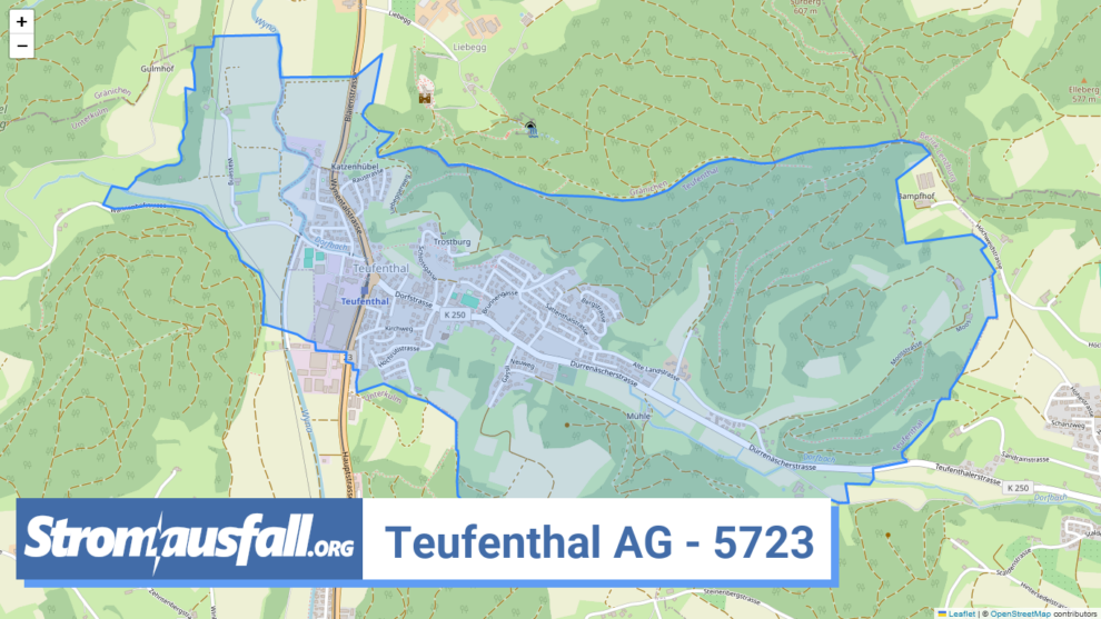 stromausfall ch ortschaft teufenthal ag 5723