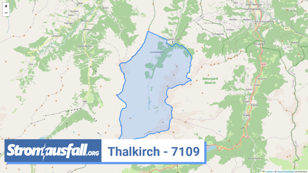 stromausfall ch ortschaft thalkirch 7109