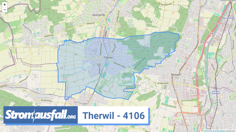 stromausfall ch ortschaft therwil 4106