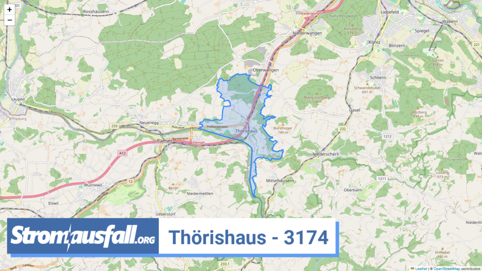 stromausfall ch ortschaft thoerishaus 3174