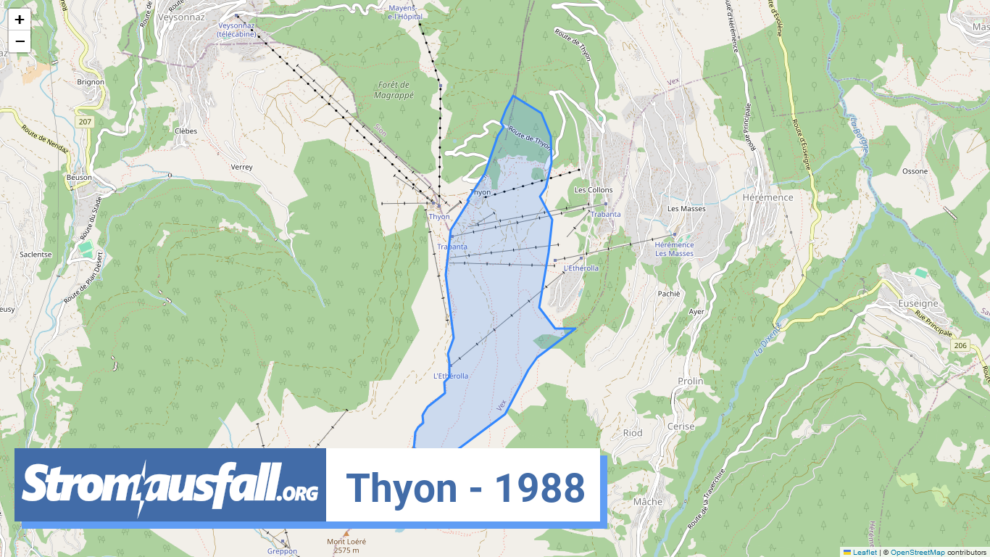 stromausfall ch ortschaft thyon 1988