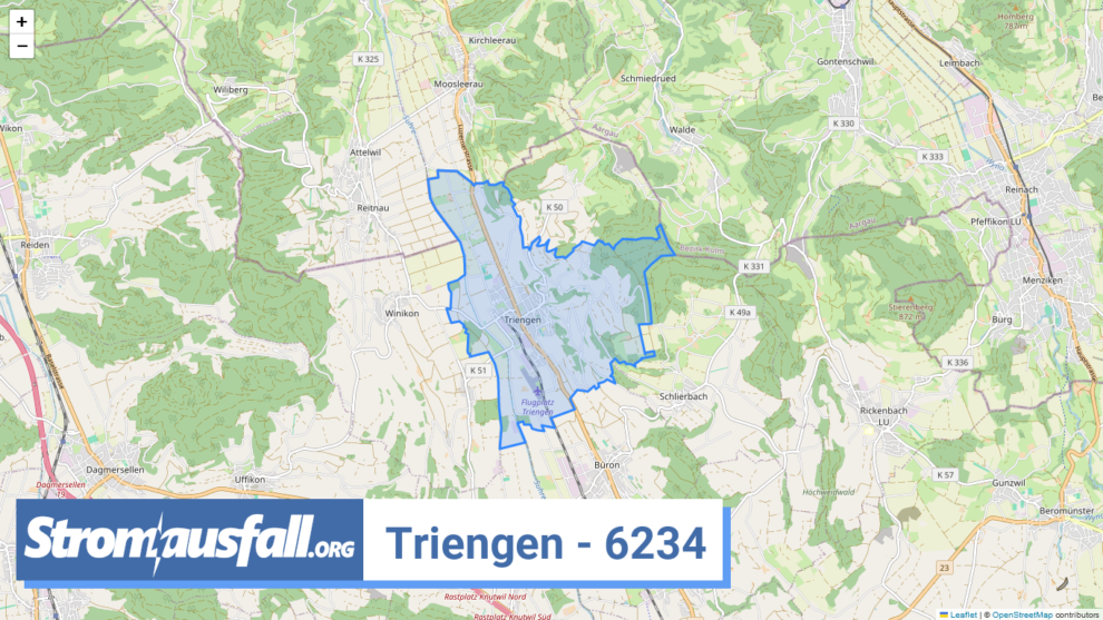 stromausfall ch ortschaft triengen 6234