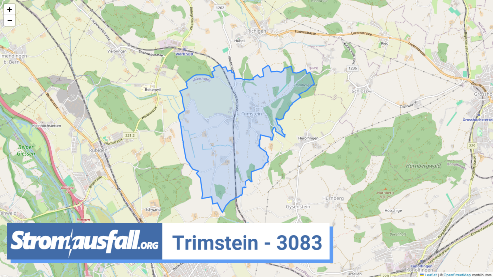 stromausfall ch ortschaft trimstein 3083