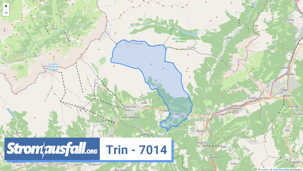 stromausfall ch ortschaft trin 7014