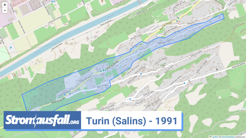 stromausfall ch ortschaft turin salins 1991