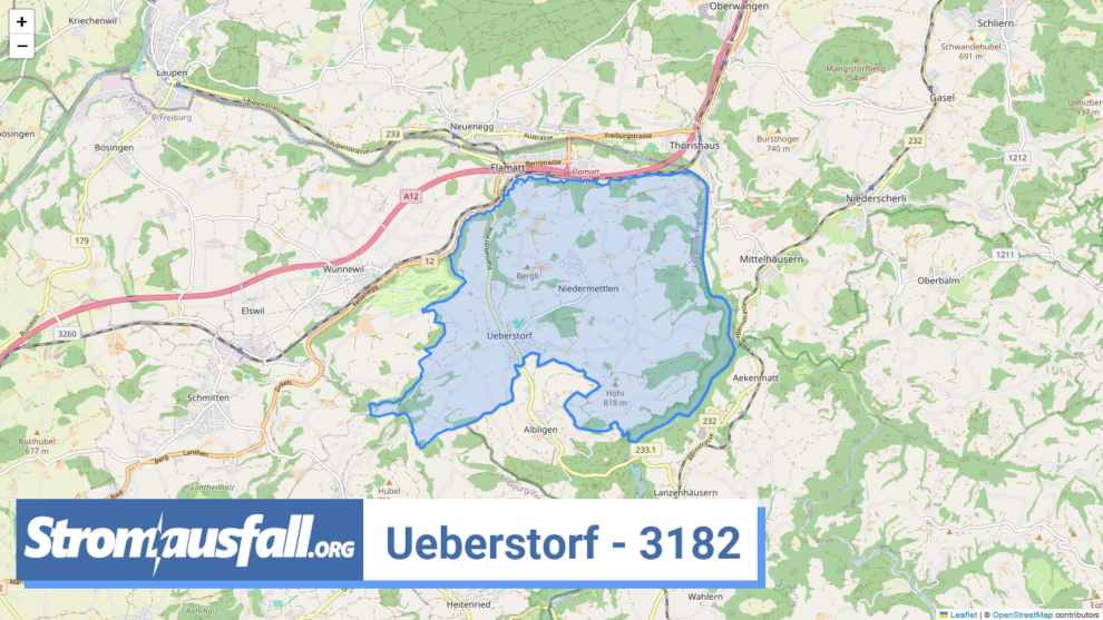 stromausfall ch ortschaft ueberstorf 3182