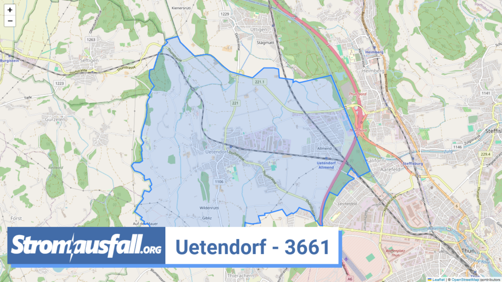 stromausfall ch ortschaft uetendorf 3661